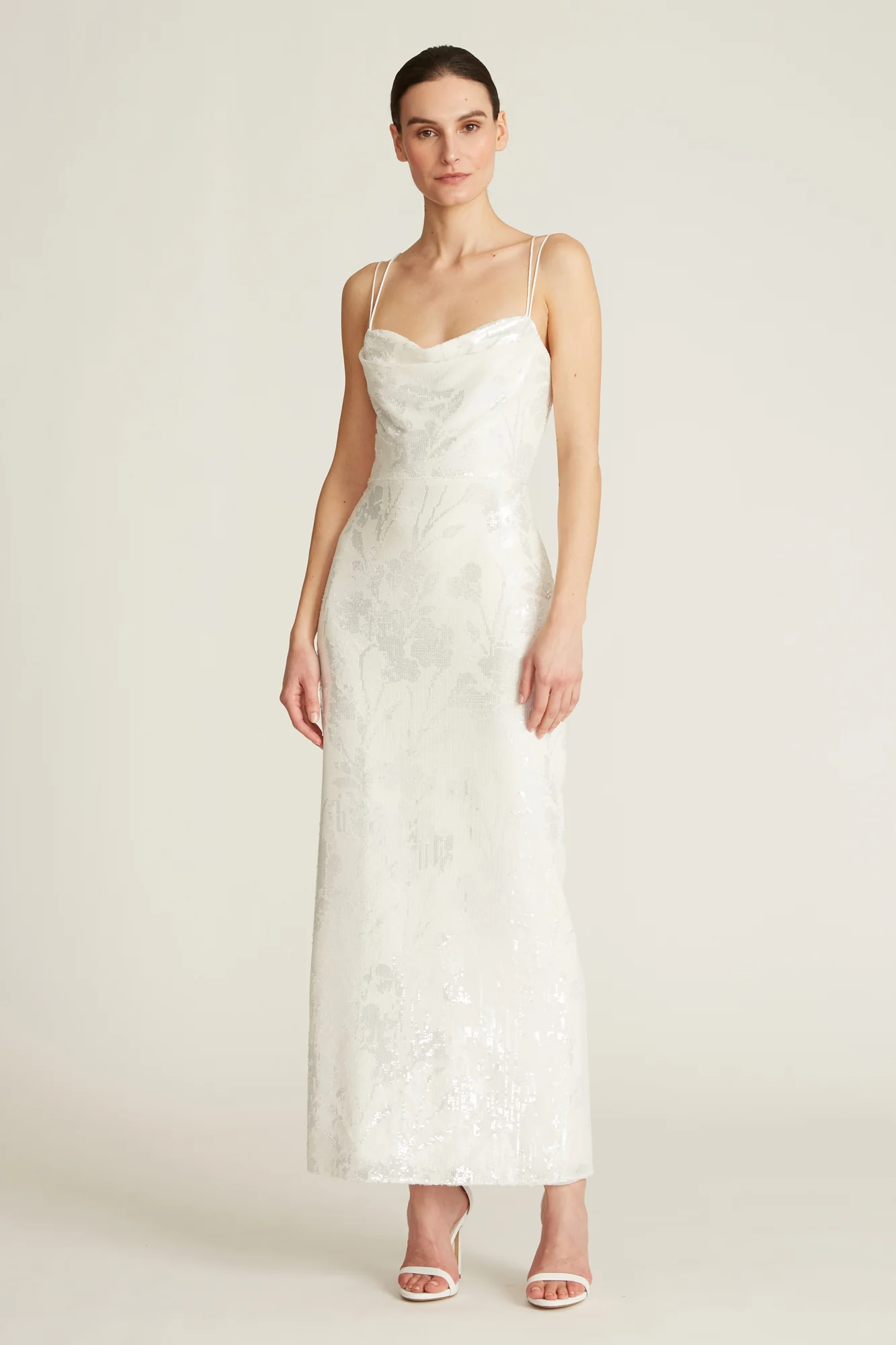 Saylor Sequin Cowl Dress