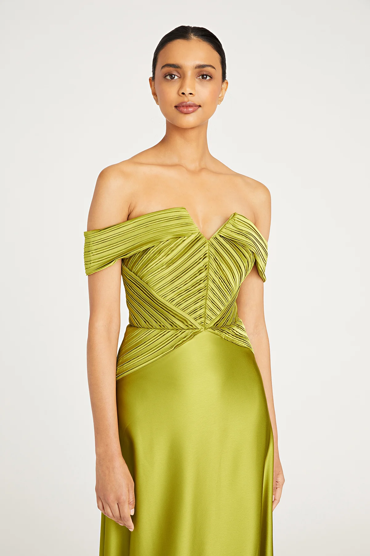 Venus Off Shoulder Draped Gown - Image 4