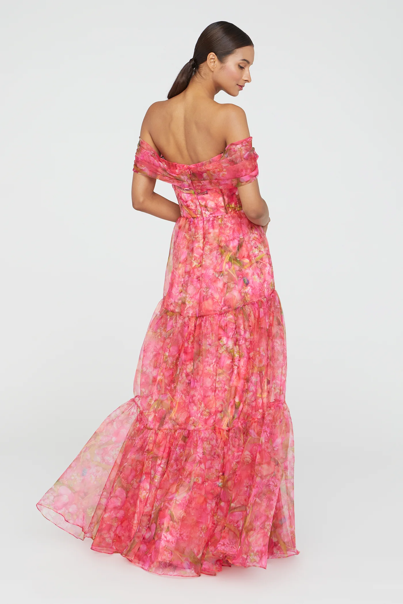 Tia Off Shoulder Organza Gown - Image 5