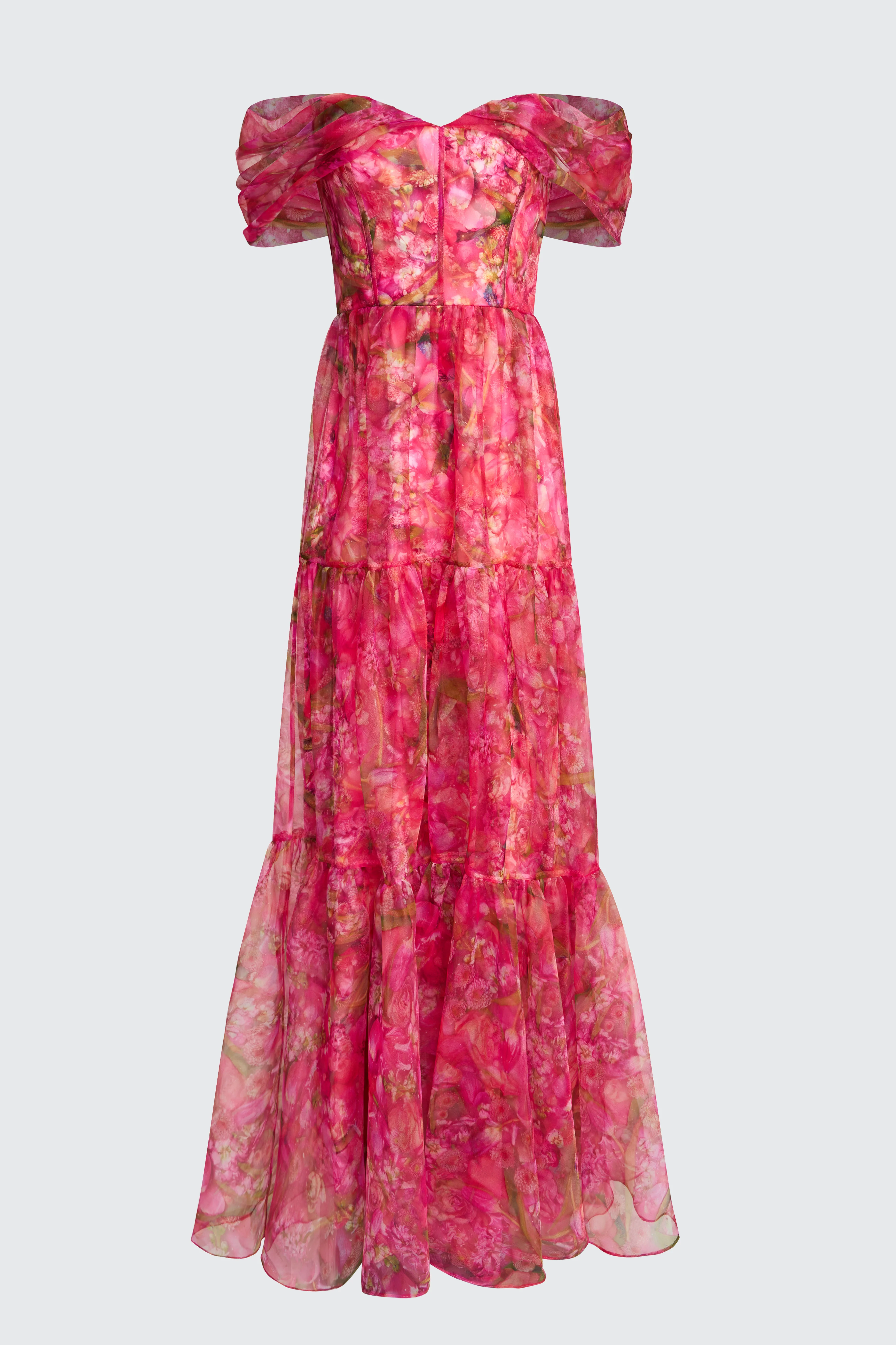 Tia Off Shoulder Organza Gown - Image 6