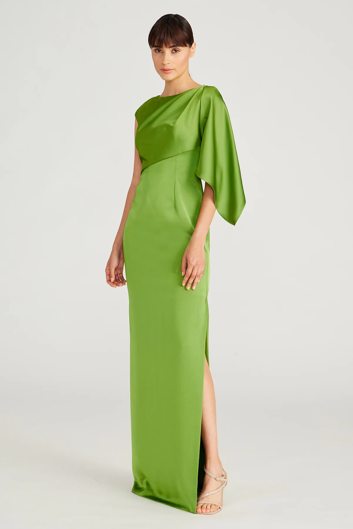 Tilly Satin Draped Column Gown - Image 3