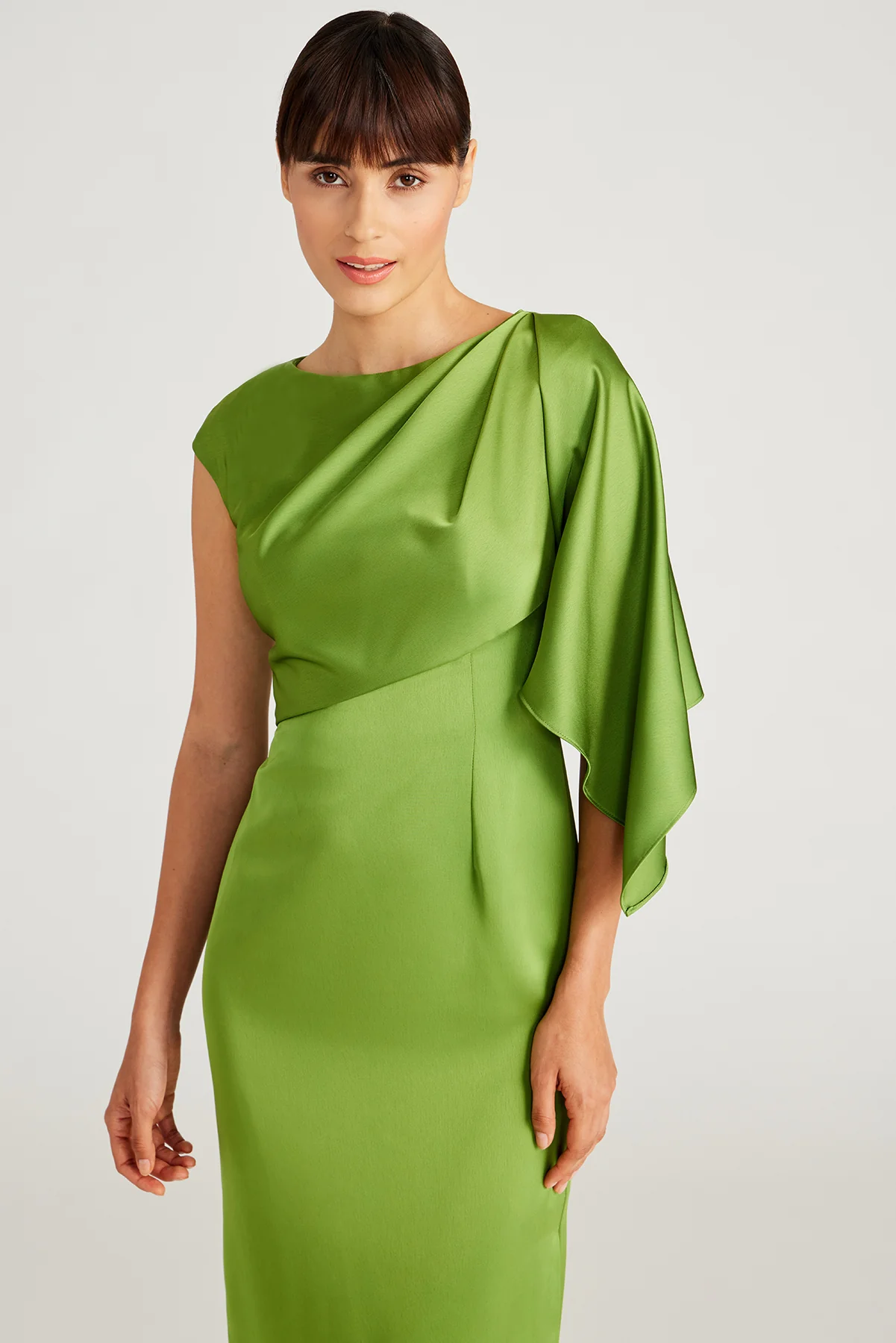 Tilly Satin Draped Column Gown - Image 4