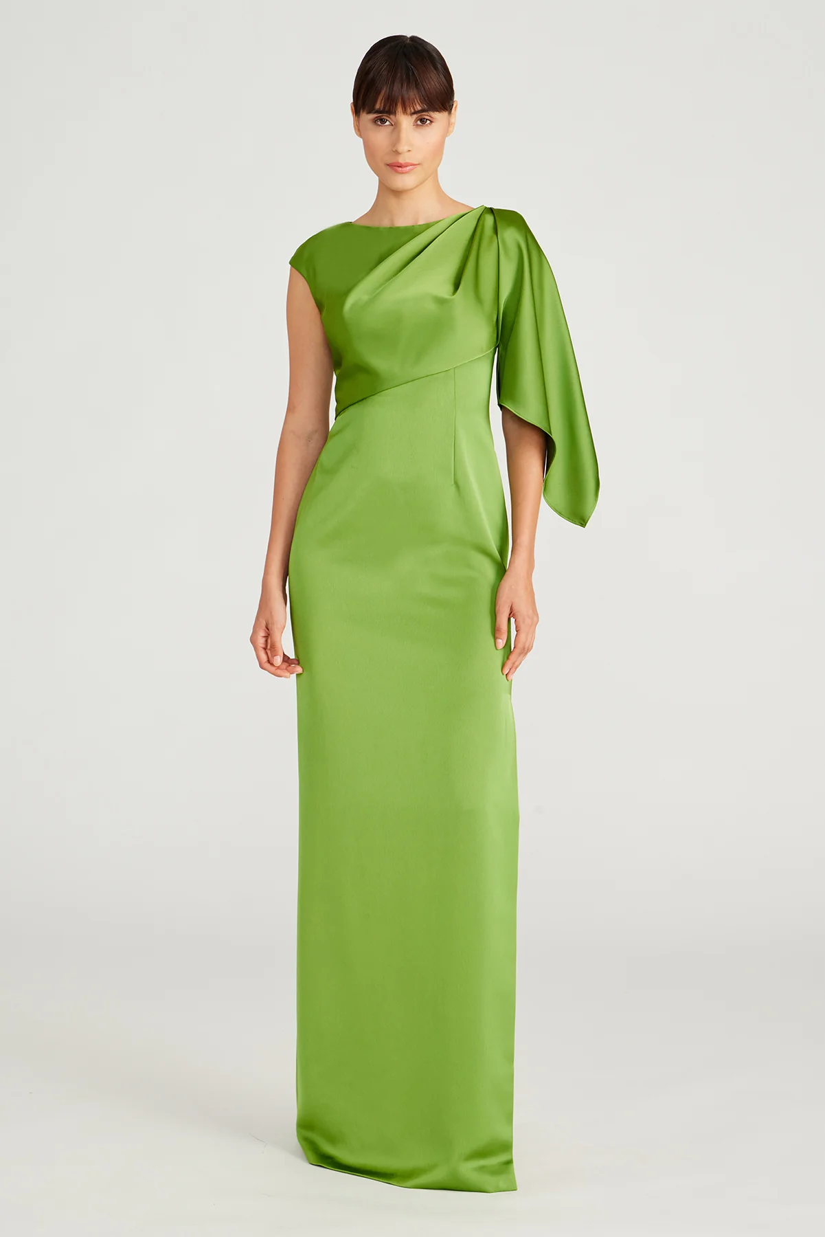 Tilly Satin Draped Column Gown - Image 5