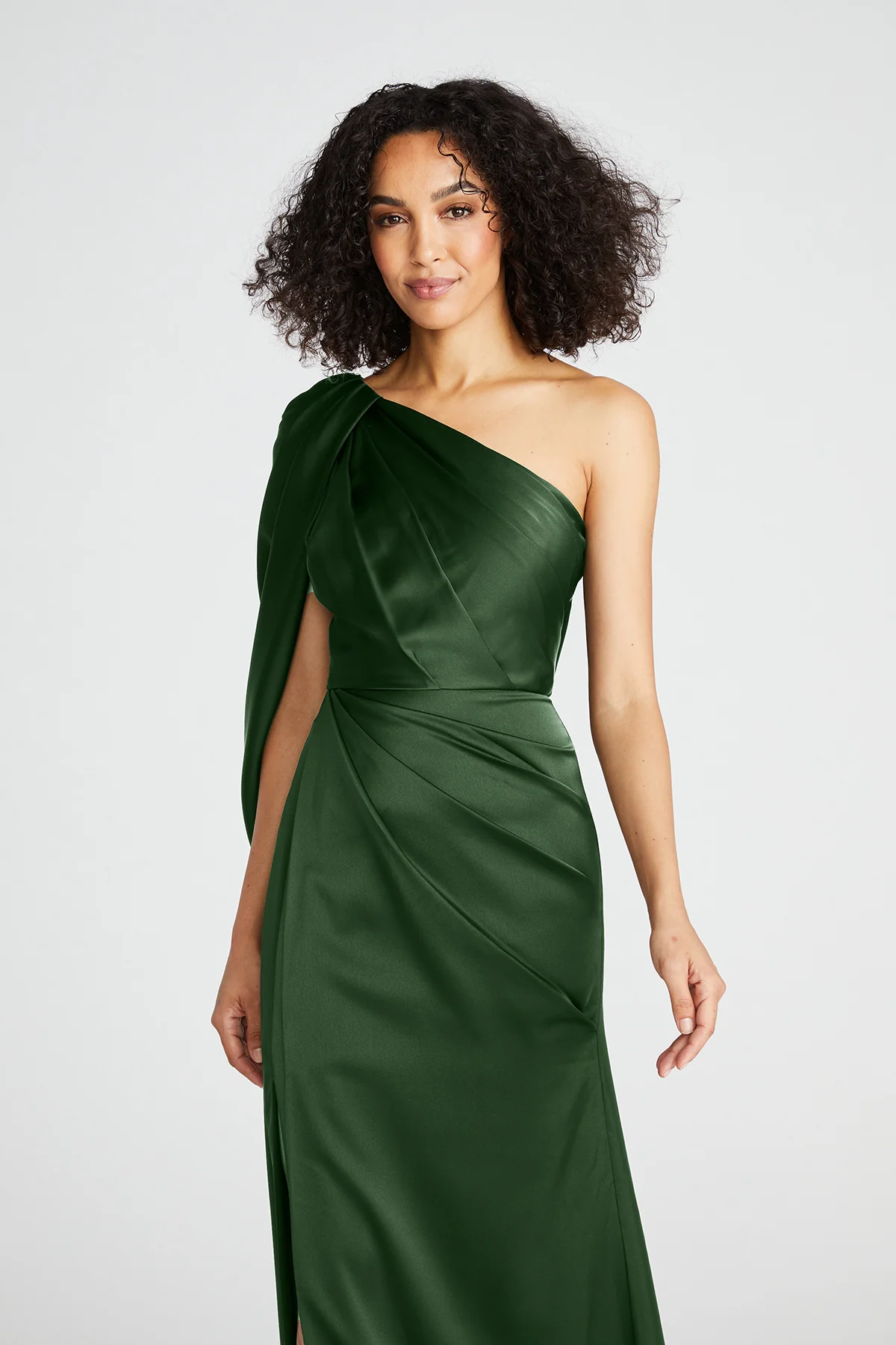 Tori Draped One Shoulder Gown - Image 2