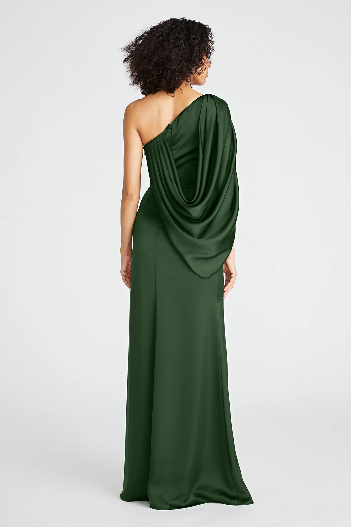 Tori Draped One Shoulder Gown - Image 3