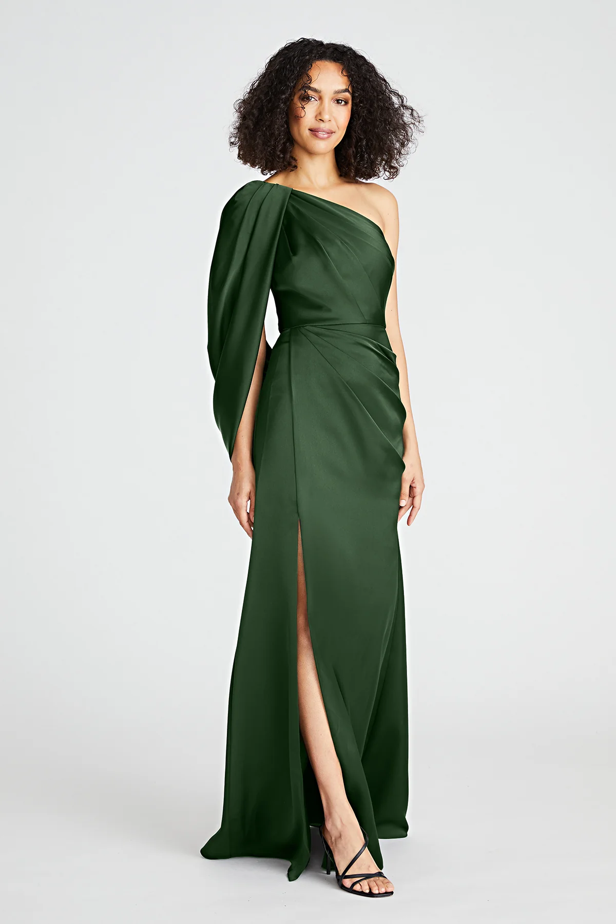 Tori Draped One Shoulder Gown - Image 4