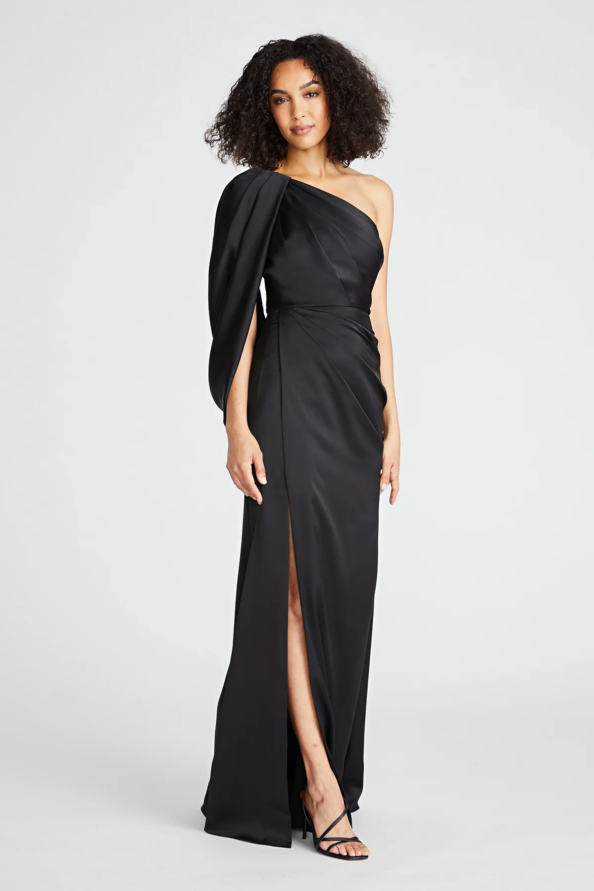 Tori Draped One Shoulder Gown - Image 5