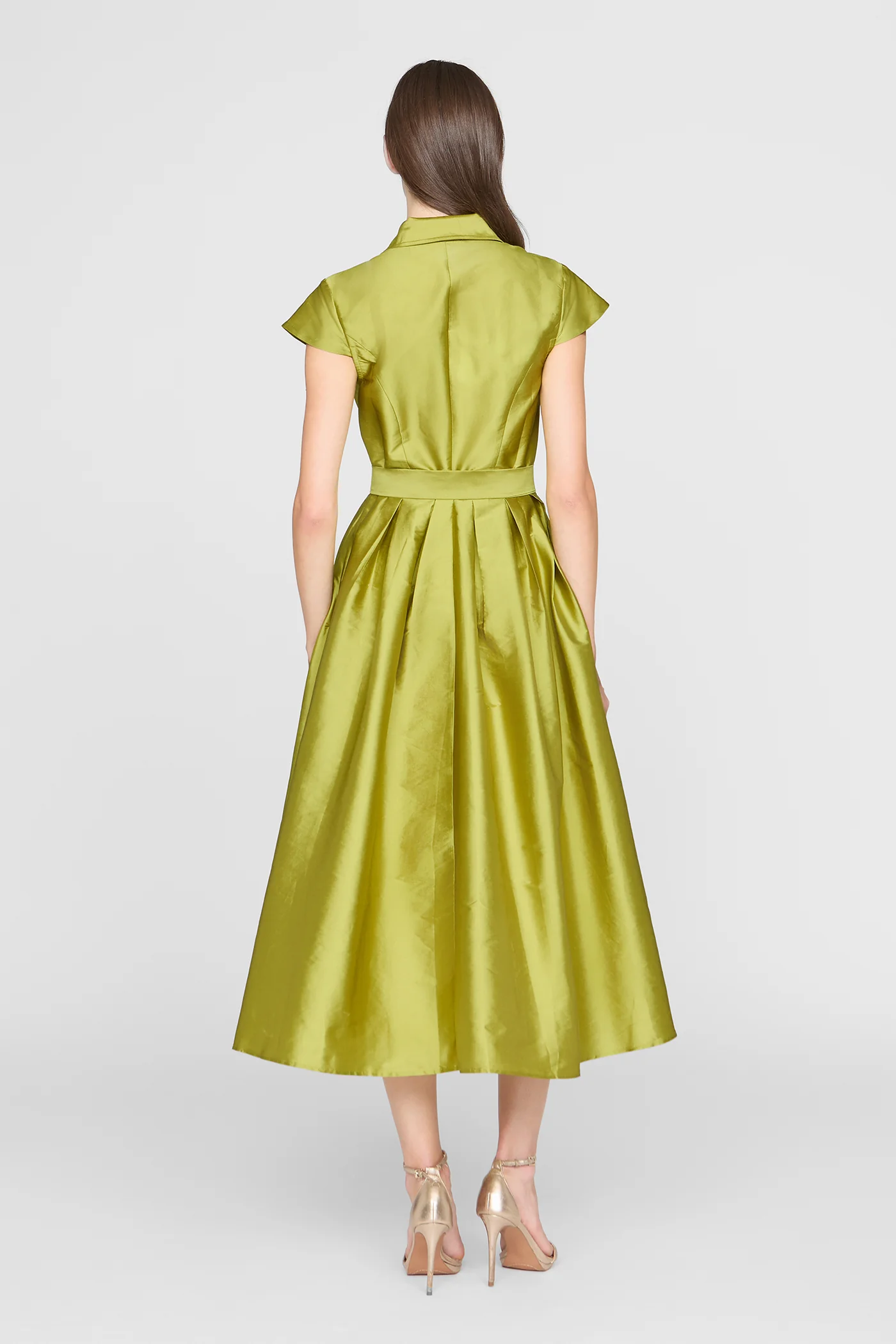 Vada Taffeta Shirt Dress - Image 3