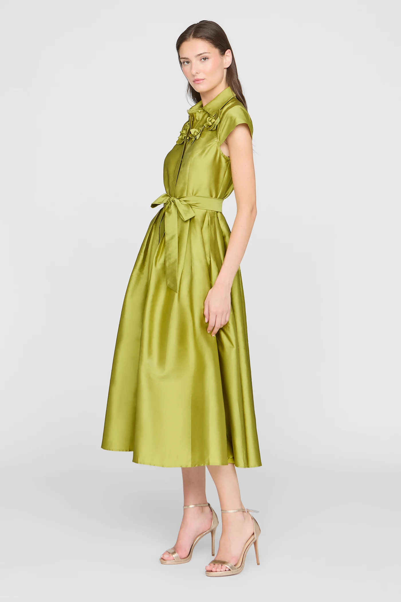 Vada Taffeta Shirt Dress - Image 7