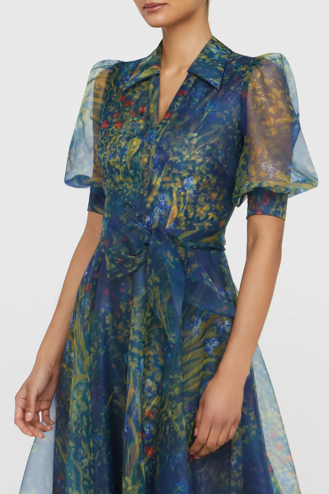 Winnie Puff Sleeve Shirt Dress - Image 3