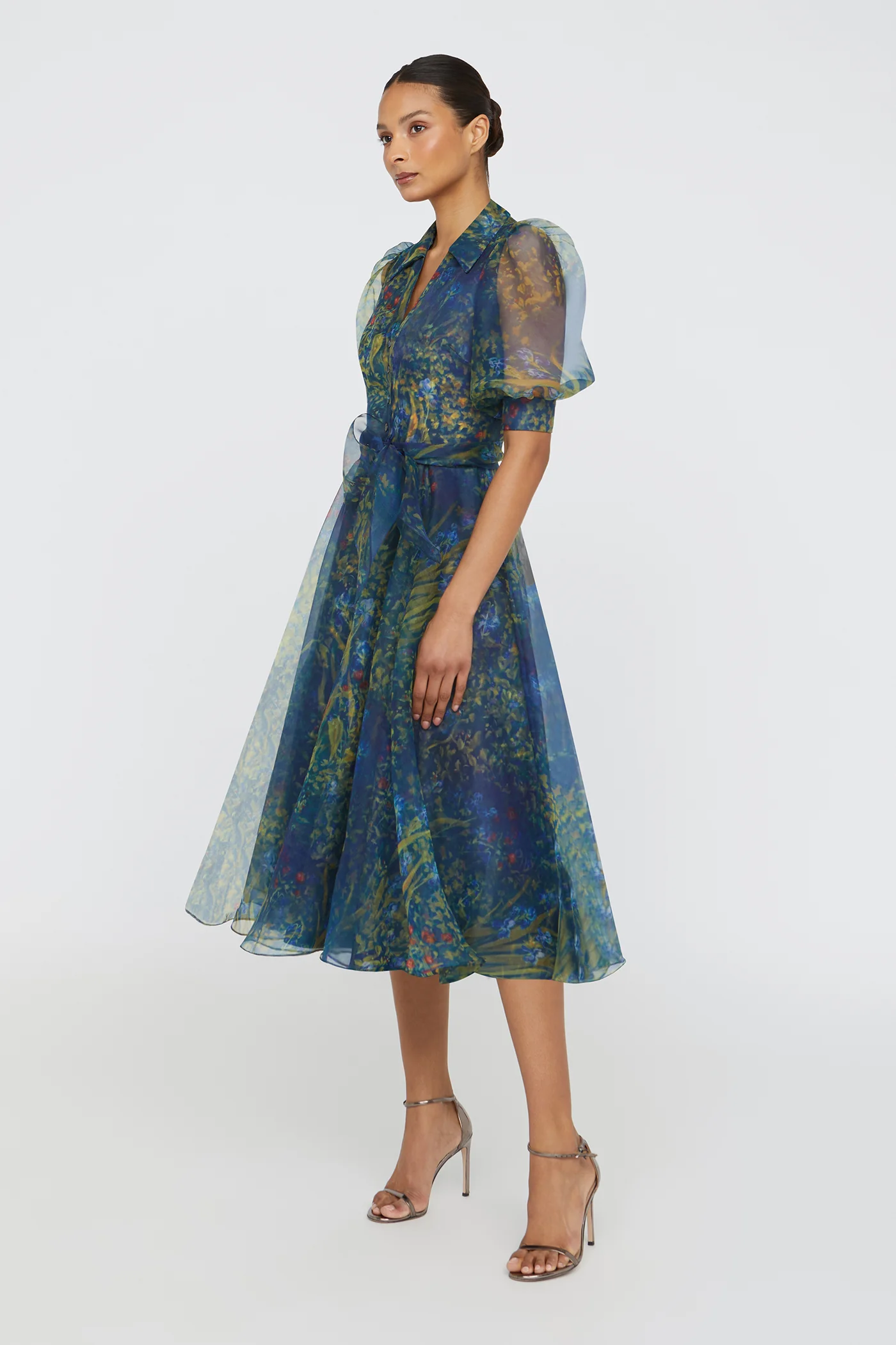 Winnie Puff Sleeve Shirt Dress - Image 4