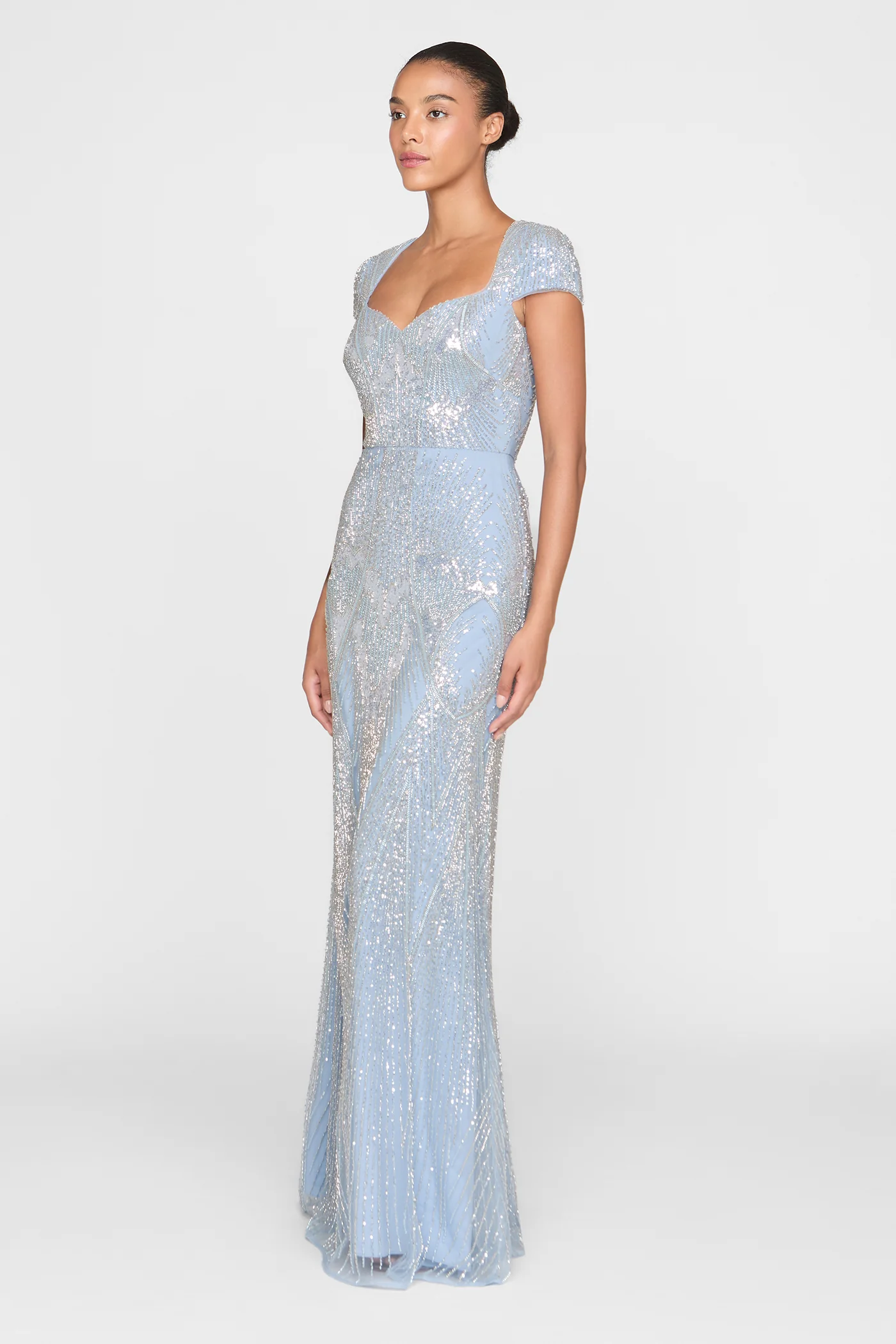 Zula Beaded Fit And Flare Gown - Image 4