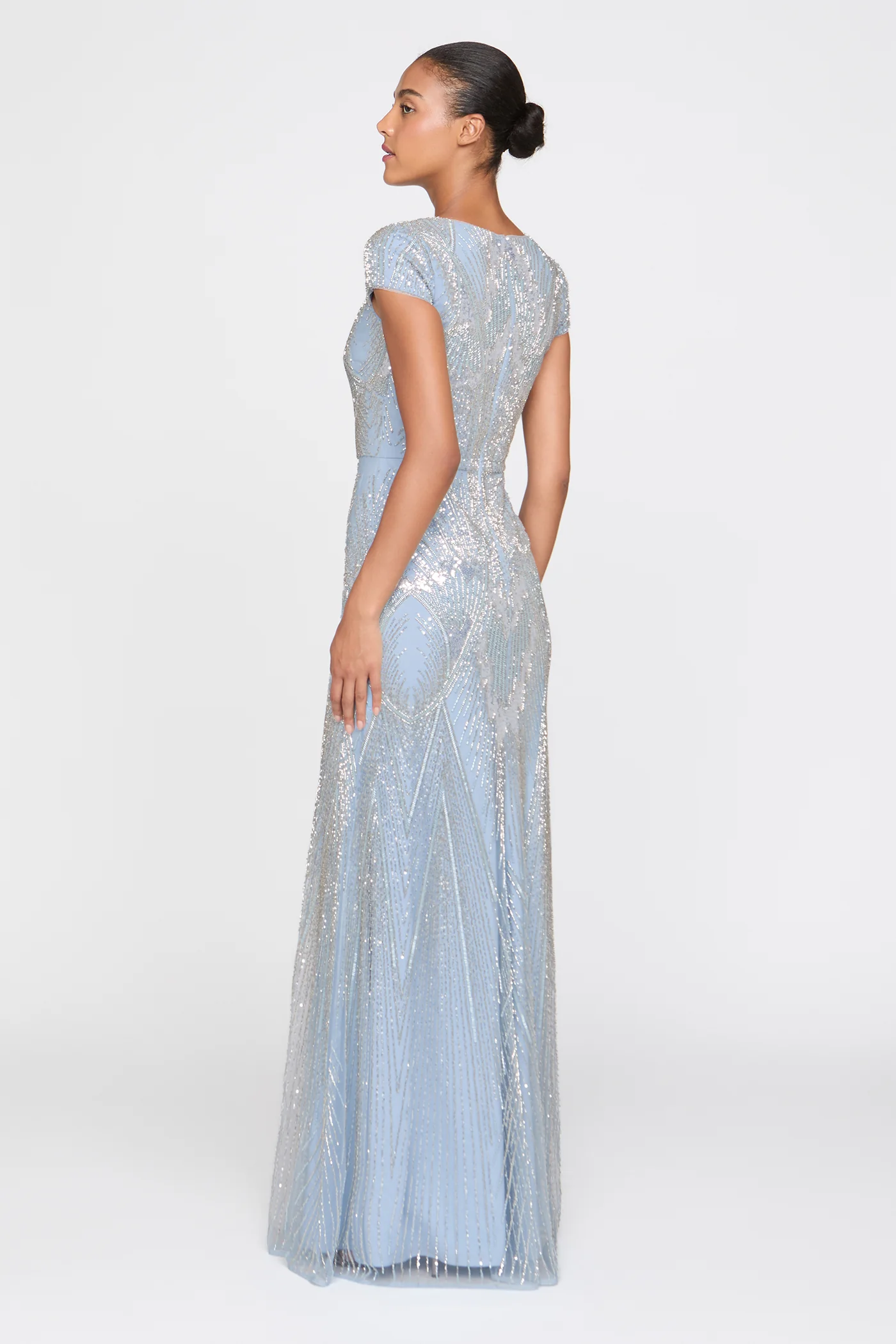 Zula Beaded Fit And Flare Gown - Image 8
